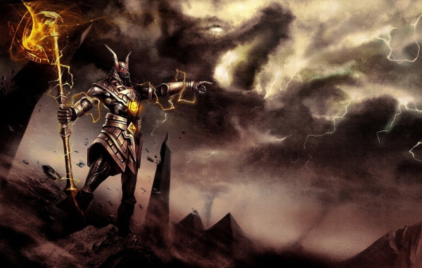 Воин с волшебным жезлом