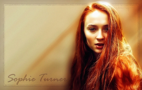 Красивая модель Софи Тернер