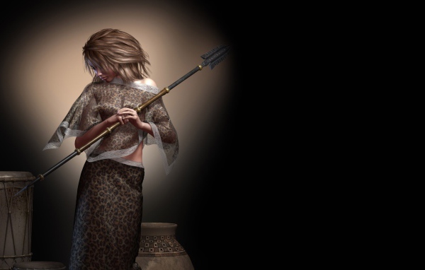 Девушка с копьем