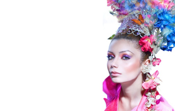 Портрет на белом фоне