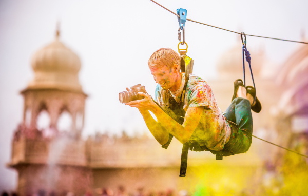 Фотограф на фестивале