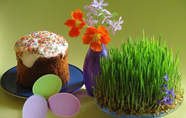 Пасхальный кулич на Пасху