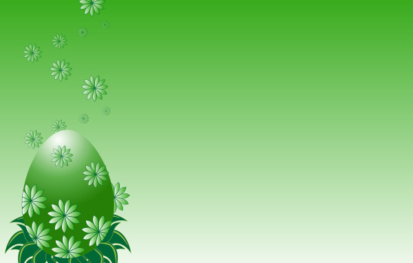 Зеленое яйцо на Пасху