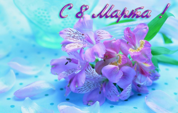 Сиреневые цветы на 8 марта
