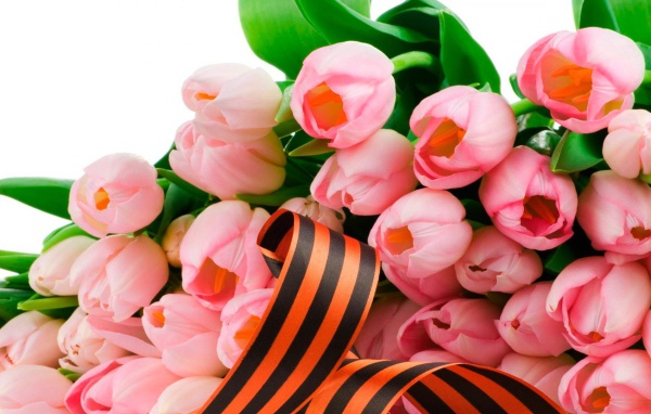 Тюльпаны в День Победы 9 мая