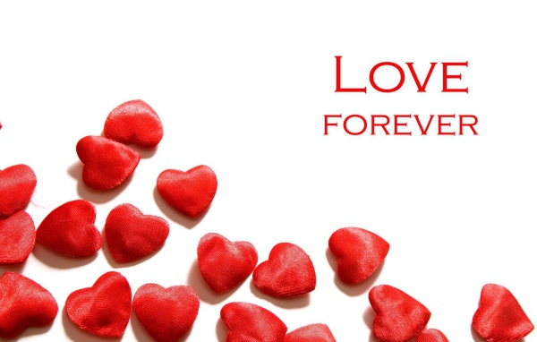 Любовь навсегда на День Святого Валентина 14 февраля