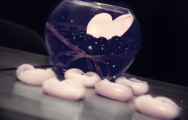 Сердце в чаше на День Влюбленных 14 февраля