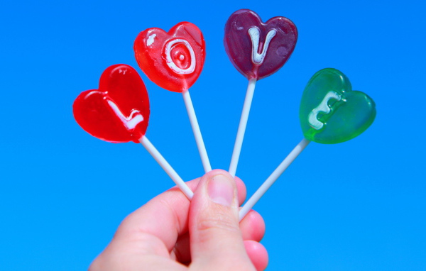 Леденцы на День Влюбленных 14 февраля