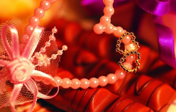 Жемчужное сердце на День Влюбленных 14 февраля