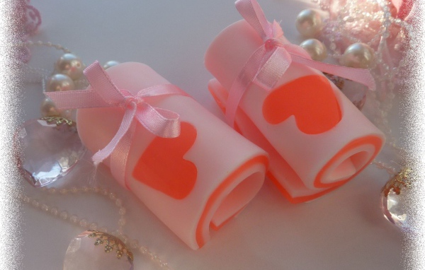 Мыло с сердцем на День Святого Валентина 14 февраля