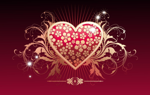 Окрыленное сердце на День Святого Валентина