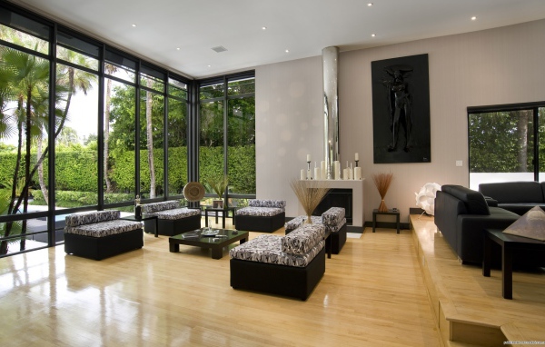 Зал в загородном доме