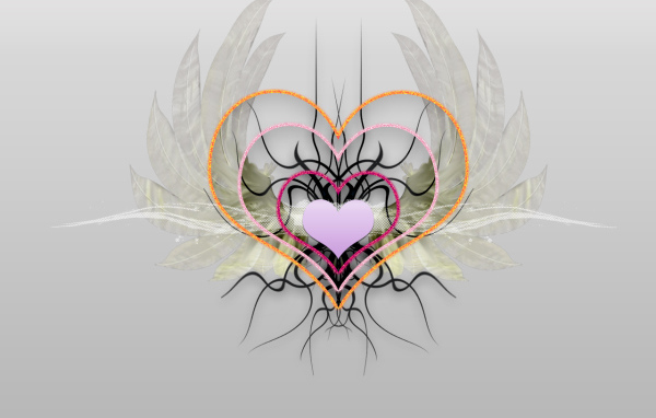 Сердечки с крыльями