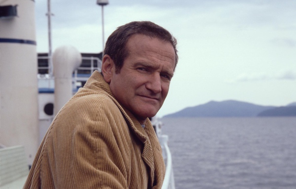 Актер Робин Уильямс на борту корабля