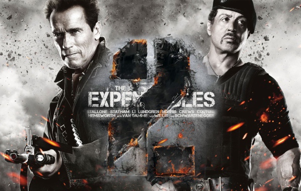 Кинозвезды Сильвестр Сталлоне и Арнольд Шварценеггер