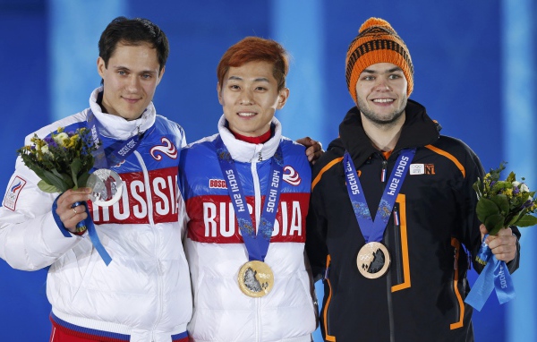 На пьедестале Олимпиады Виктор Ан