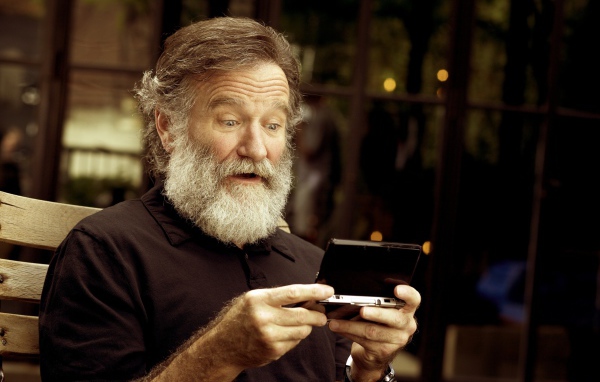 Робин Уильямс с большой бородой