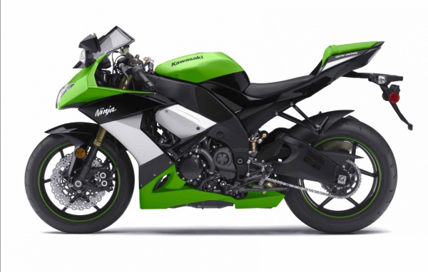 Мотоцикл Kawasaki Ninja ZX10R зеленый