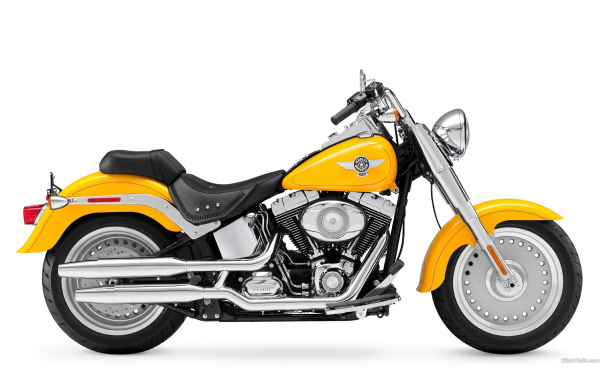 Красивый мотоцикл Harley-Davidson Fat Boy