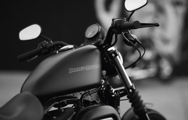 Мотоцикл модели Harley-Davidson XL 883N Sportster Iron