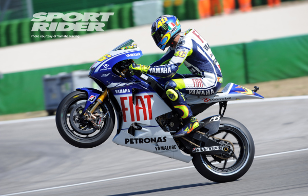 Валентино Росси на мотоцикле
