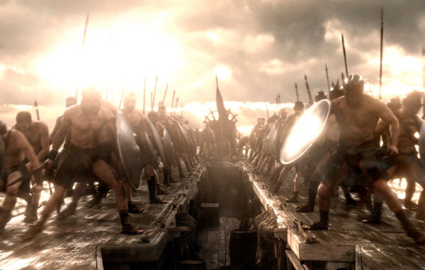 300 спартанцев: Расцвет империи моряки на палубе