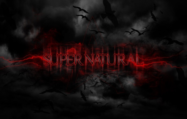Мрачный постер сериала Сверхъестественное