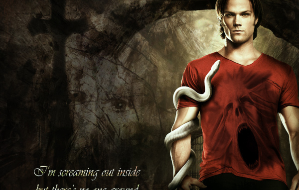 Сем со змеей из сериала Сверхъестественное