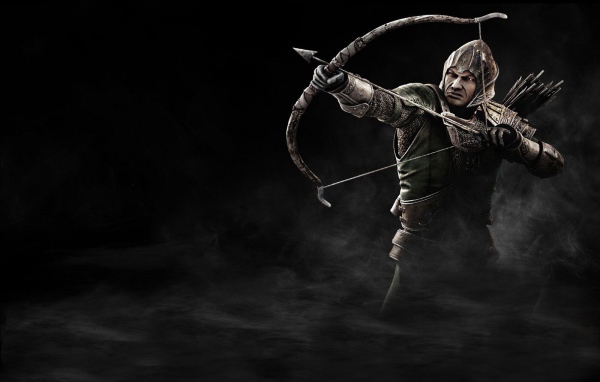 Воин стреляет из лука