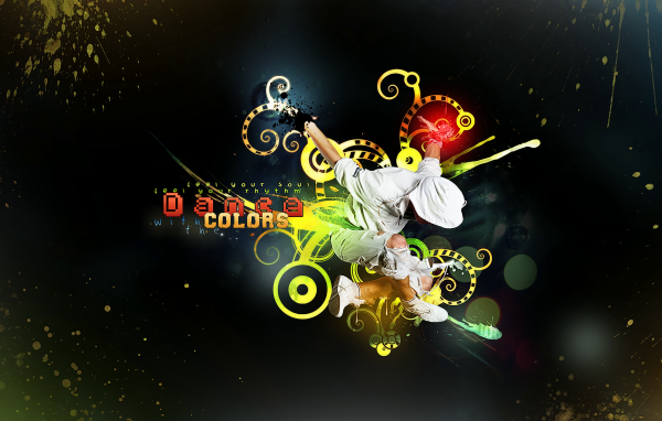 Танец в ярких красках