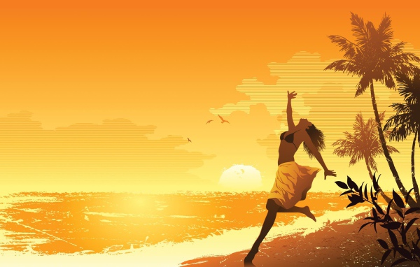 Зажигательный танец на пляже