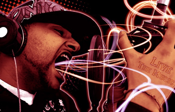 Певец в студии