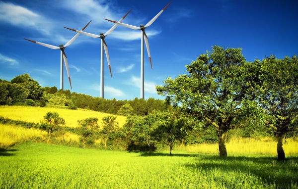 Ветряки на природе