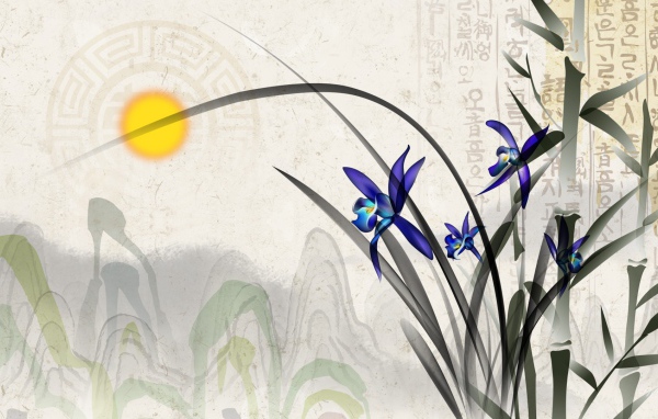 Ирис на картине