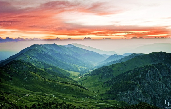 Горный пейзаж Италии