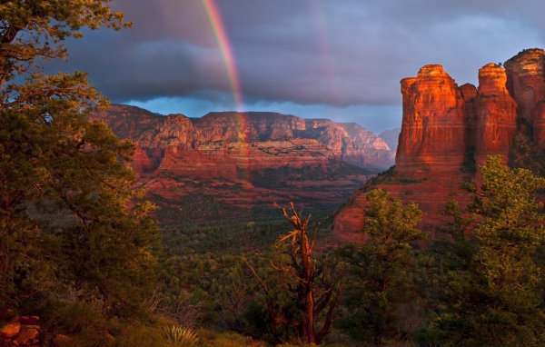 Rainbow in the canyon