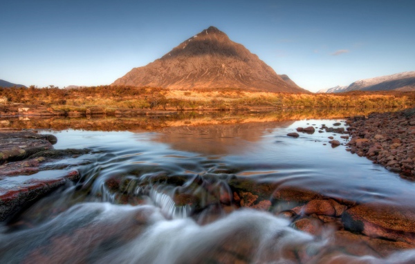 Река на горном плато