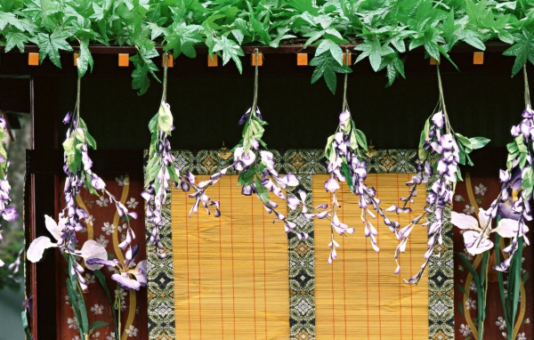 Японский дом в зелени