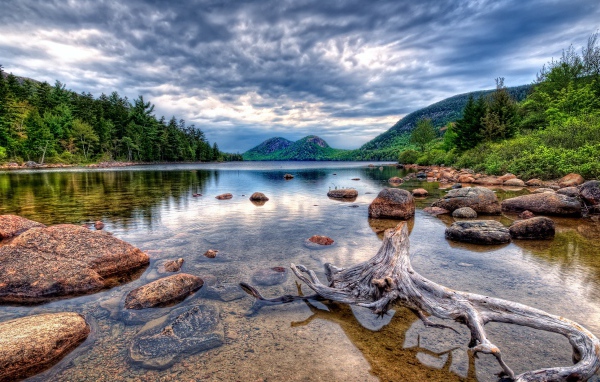 Красивое дикое озеро