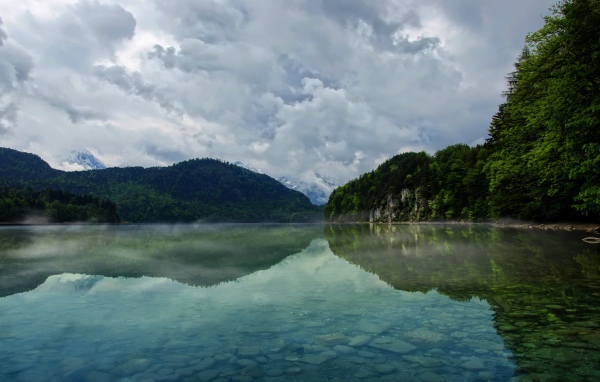 Туман над озером