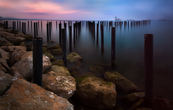 Море перед восходом солнца