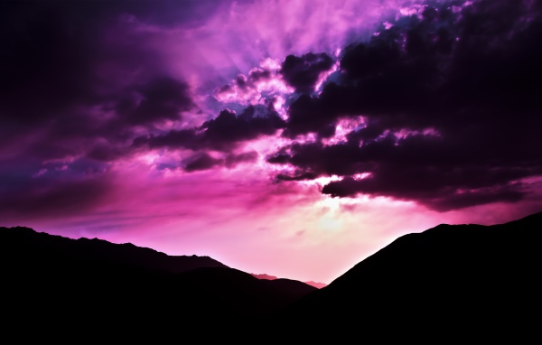 Фиолетовый закат