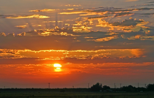 Оранжевый закат