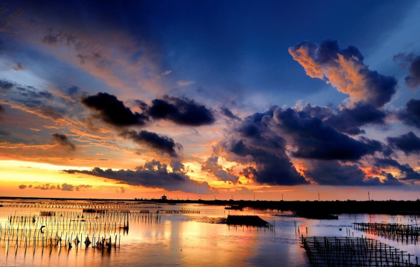 Закат в бухте