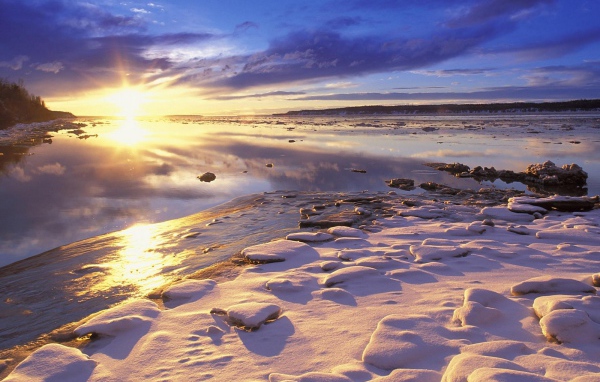 Закат на севере