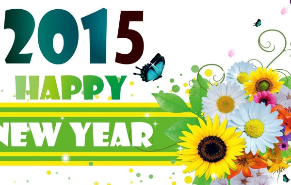 Яркий букет на Новый Год 2015