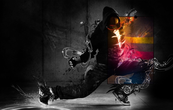 Абстракция на танцоре