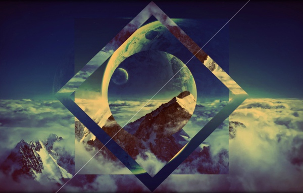 Абстракция с луной