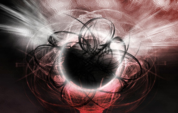 Светящийся черный шар