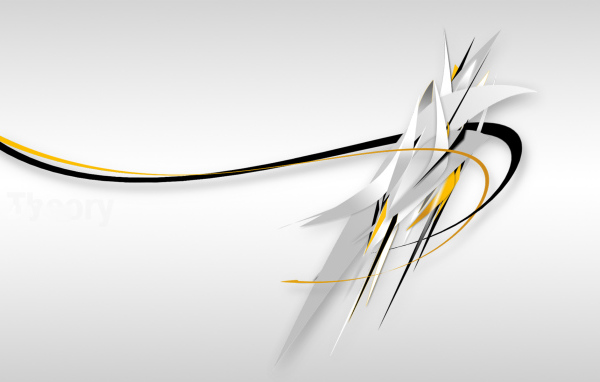 Черная и желтая линия